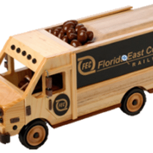 WOOD STEP – UP DELIVERY VAN w/ SLIDE -OFF TOP